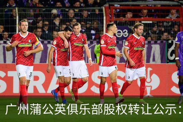 广州蒲公英俱乐部股权转让公示：广州辰星俱乐部将持有100%股份